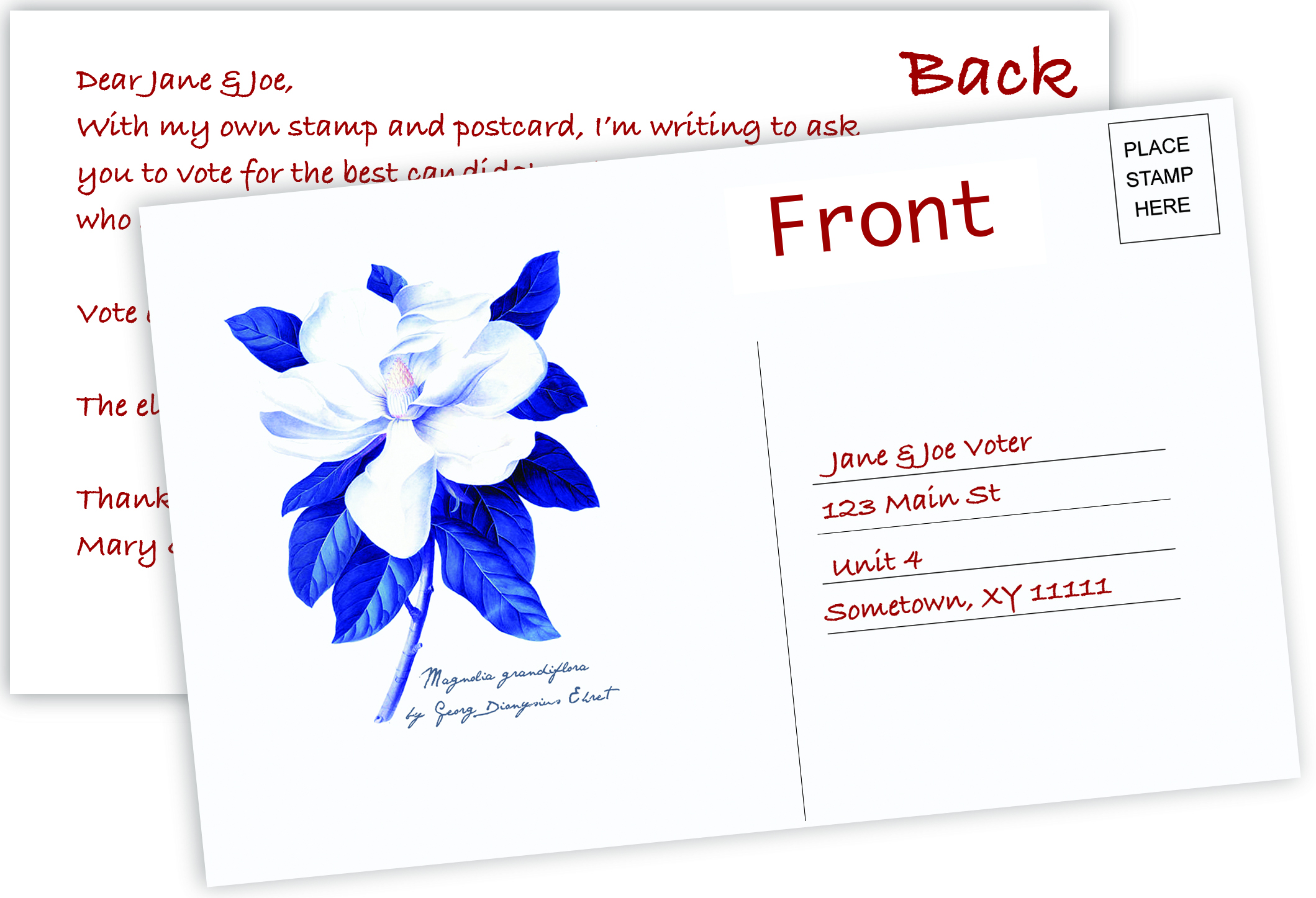 It s Blue Turn How to Write Postcards